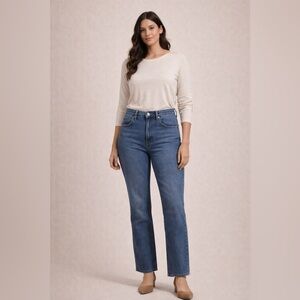 Wild Fable Women's Highest Rise Straight Blue Jeans